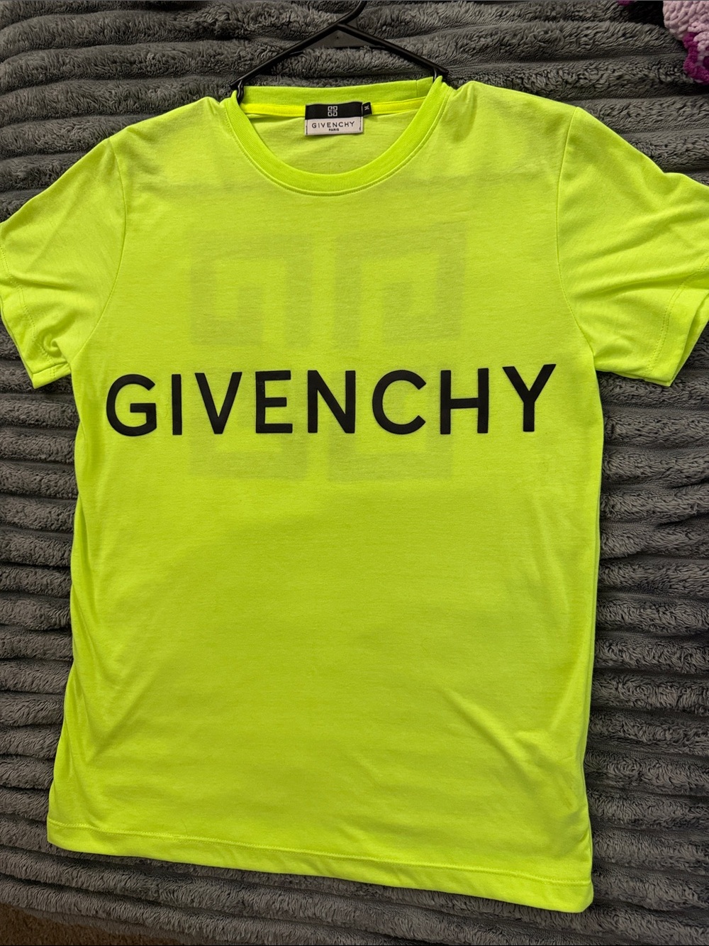 New Givenchy Neon Lime Logo T-Shirt